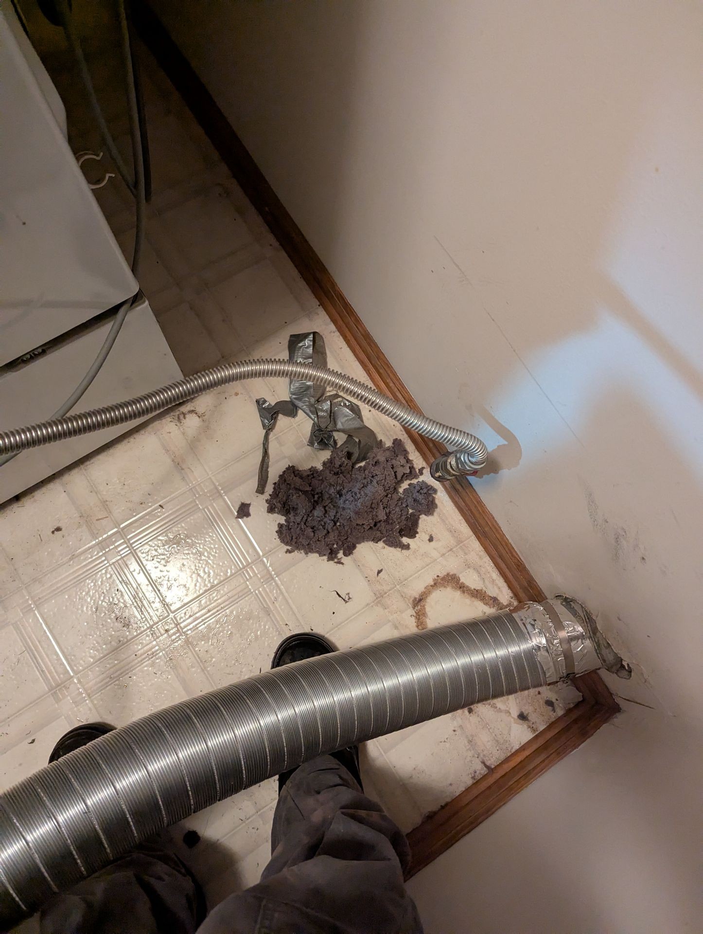 Dryer vent needing ladder Package